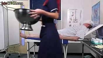 Play Cfnm nurse femdoms sucking off car crashed sub