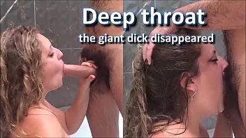 Play Deep throat - my wife is a witch, made the giant cock disappear - complete in red